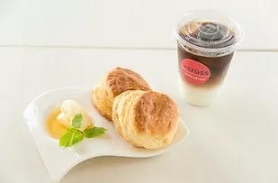 Drip coffeeとスコーンのセット
